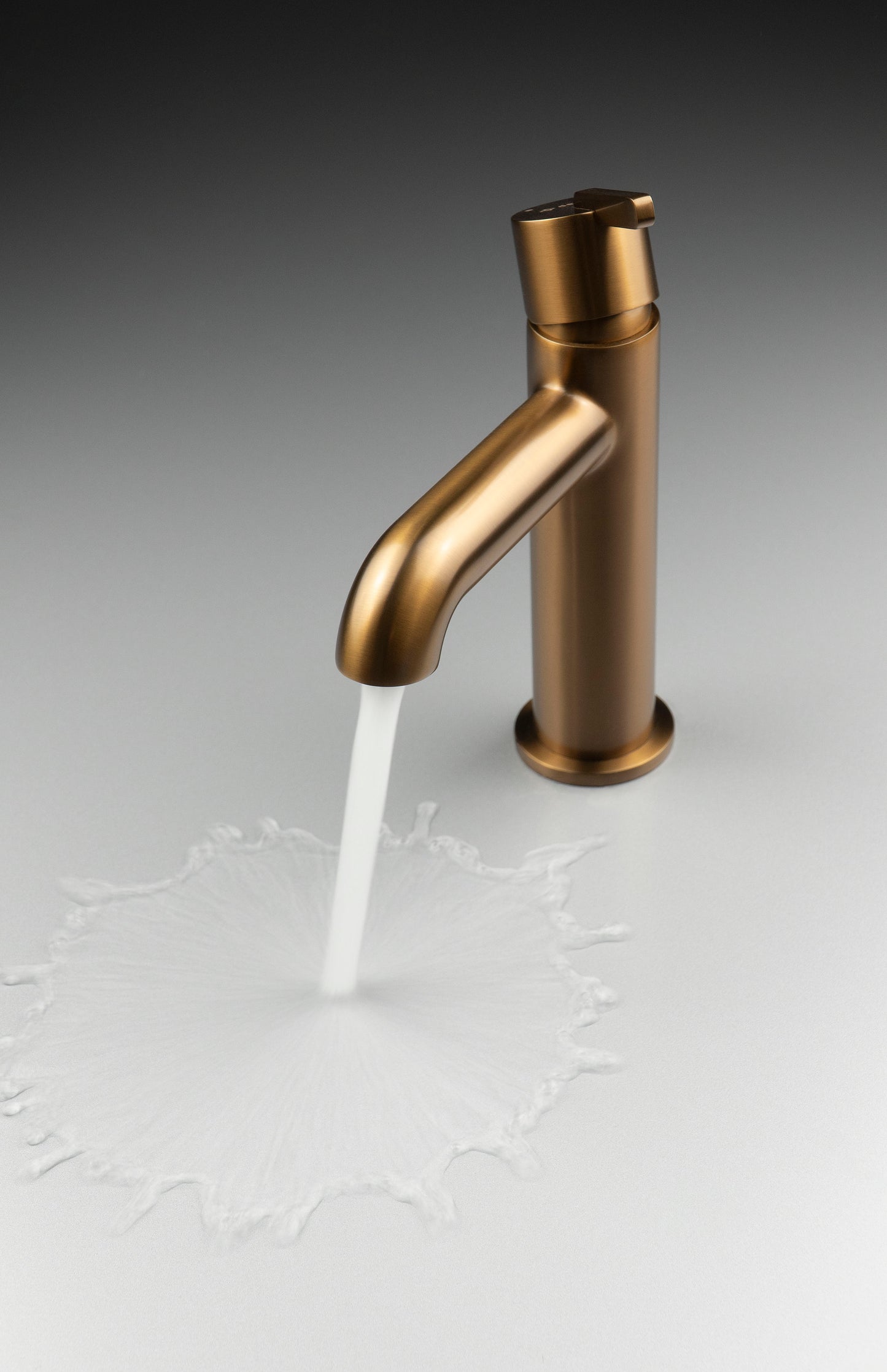 Deante SILIA Waschbeckenarmatur Einhand-Waschtischbatterie Bronze gebürstet