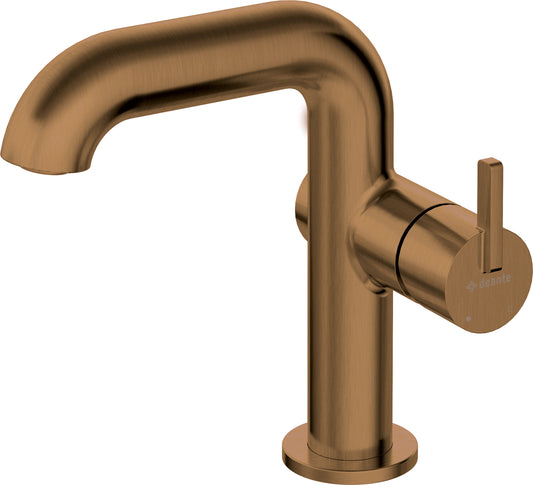 Deante SILIA Design-Waschtischarmatur mit Hebel seitlich Bronze gebürstet