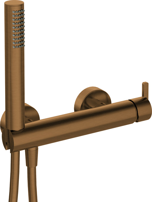 Deante SILIA Mischbatterie für Dusche mit Duschkopf Bronze gebürstet