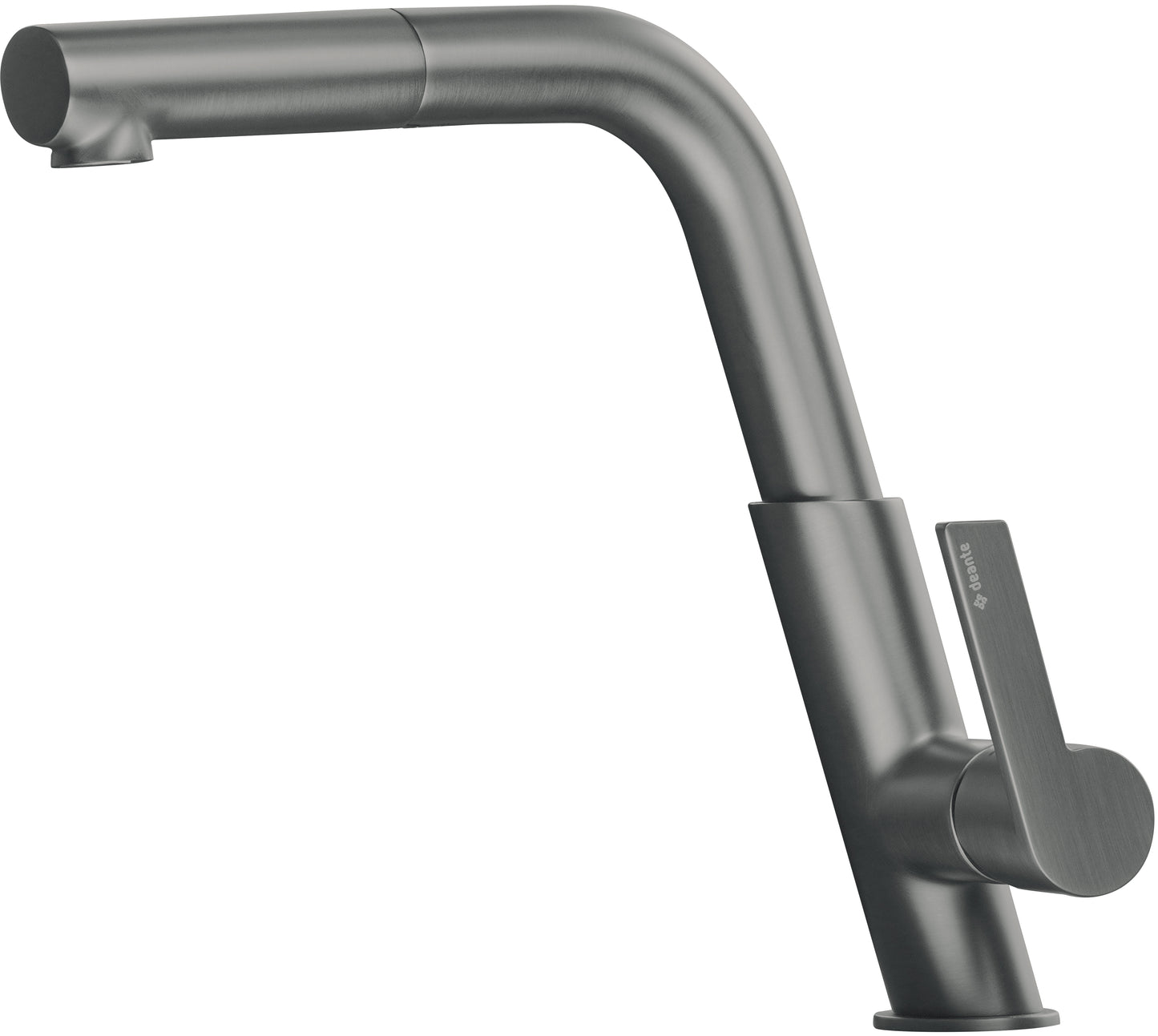 Deante SILIA Design-Küchenarmatur mit ausziehbarer Handbrause Titanium
