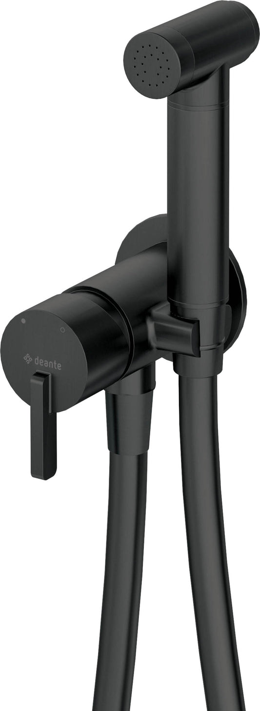 Deante SILIA Bidetarmatur Design-Brause-Set wassersparend Schwarz