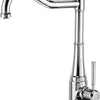 Deante TAMIZO Retro-Spültischarmatur mit Schwanenhals-Auslauf Nostalgie-Design Chrom