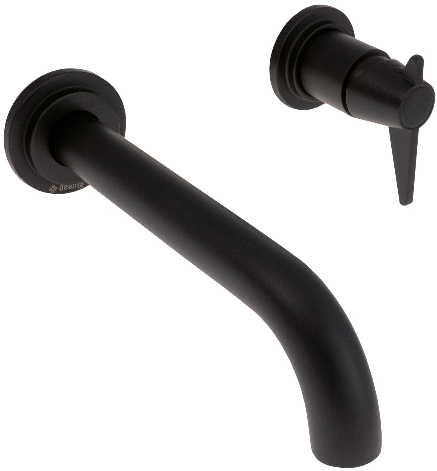 Deante TEMISTO Unterputz Kreuzgriff-Waschtischarmatur im Retro-Look Schwarz