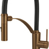 Deante CORDA Design-Küchenarmatur mit flexibler Brause (2-in-1) hoch Bronze gebürstet