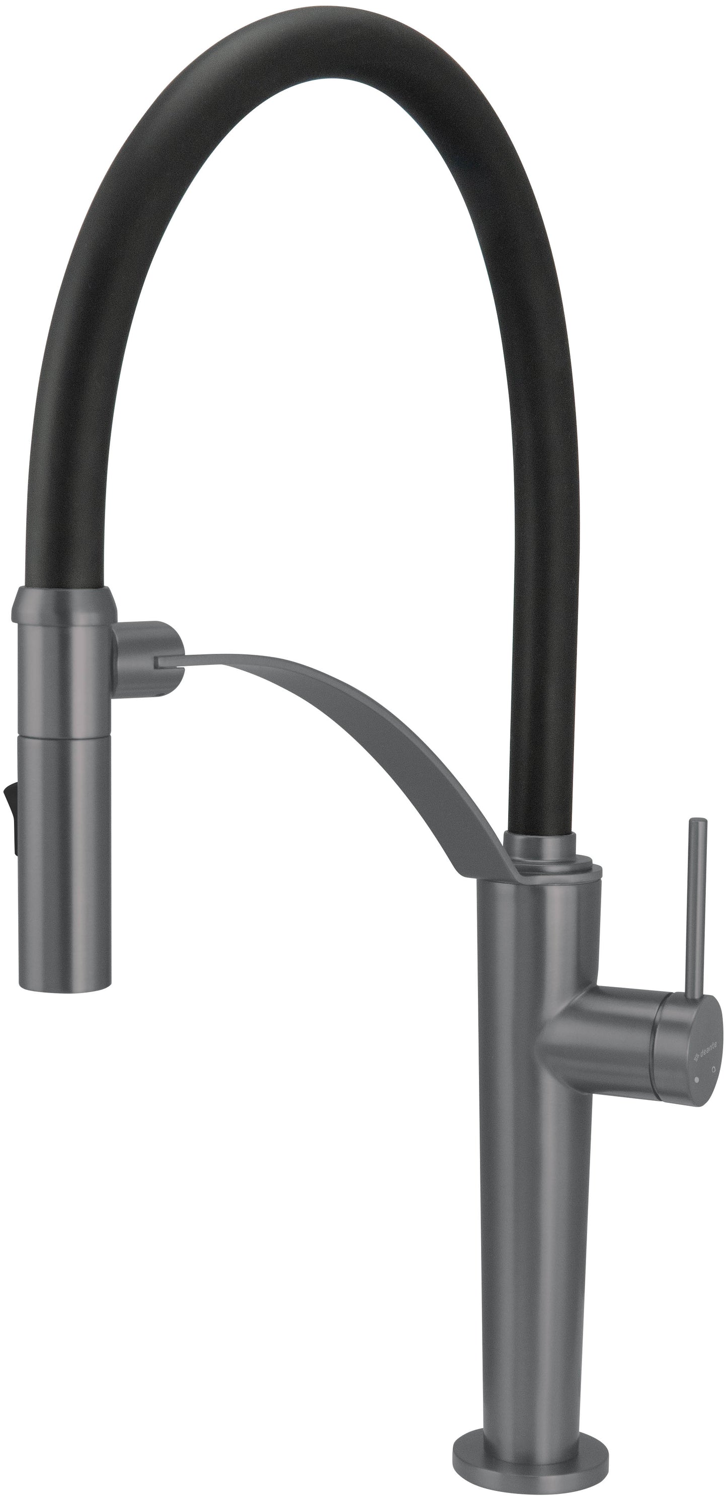 Deante CORDA Design-Küchenarmatur mit flexibler Brause (2-in-1) hoch Titanium