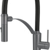 Deante CORDA Design-Küchenarmatur mit flexibler Brause (2-in-1) hoch Titanium