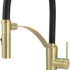 Deante CORDA Design-Küchenarmatur mit flexibler Brause (2-in-1) hoch Gold gebürstet