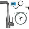 Deante ERIDAN Küchenarmatur mit Wasserfilter-System ausziehbarer Auslauf Titanium