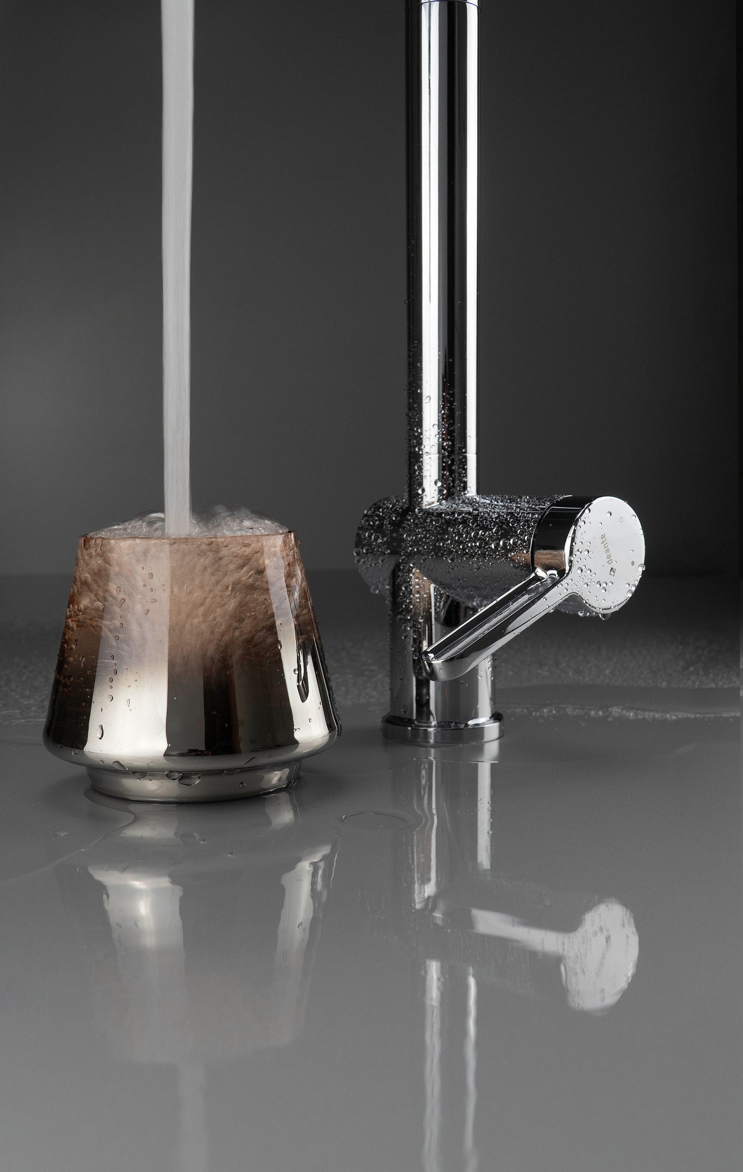Deante MAGNETIC 3-Wege Küchenarmatur magnetisch mit Wasserfilteranschluss Chrom