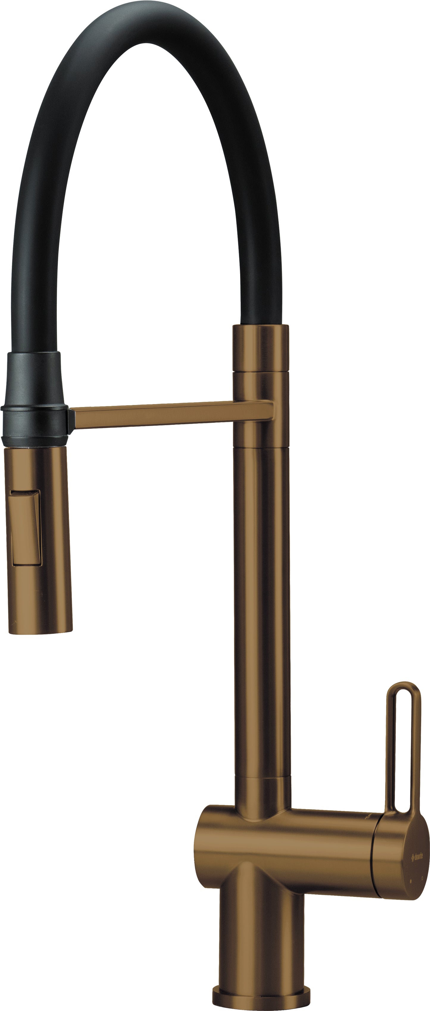 Deante MAGNETIC Spültischarmatur magnetische Brause (2-in-1) hoher Bogen Bronze gebürstet