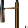 Deante MAGNETIC Spültischarmatur magnetische Brause (2-in-1) hoher Bogen Bronze gebürstet