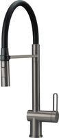 Deante MAGNETIC Spültischarmatur magnetische Brause (2-in-1) hoher Bogen Titanium