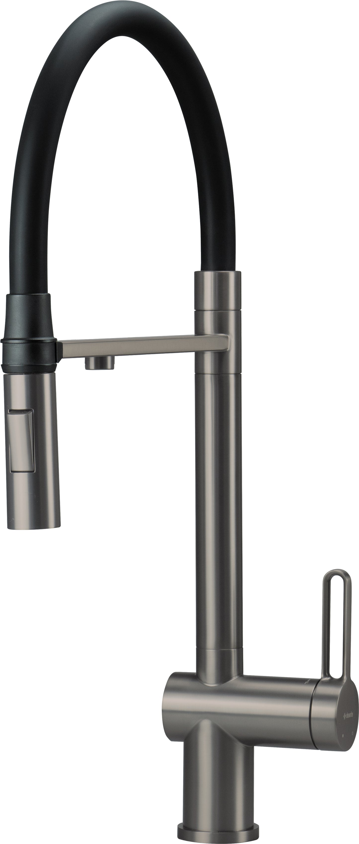 Deante MAGNETIC 3-Wege Küchenarmatur magnetisch mit Wasserfilteranschluss Titanium