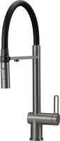 Deante MAGNETIC 3-Wege Küchenarmatur magnetisch mit Wasserfilteranschluss Titanium