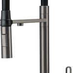 Deante MAGNETIC 3-Wege Küchenarmatur magnetisch mit Wasserfilteranschluss Titanium
