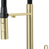 Deante MAGNETIC 3-Wege Küchenarmatur magnetisch mit Wasserfilteranschluss Gold gebürstet