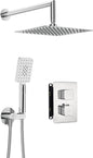 Deante THERM Unterputz-Duschset mit Mischbox und Regendusche abgerundet Chrom