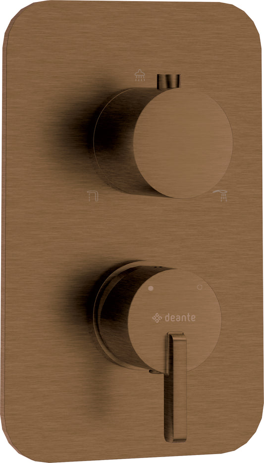 Deante SILIA Unterputz Duscharmatur für Mischbox Bronze gebürstet
