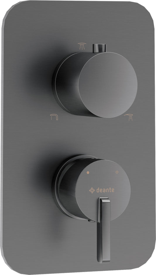 Deante SILIA Unterputz Duscharmatur für Mischbox Titanium