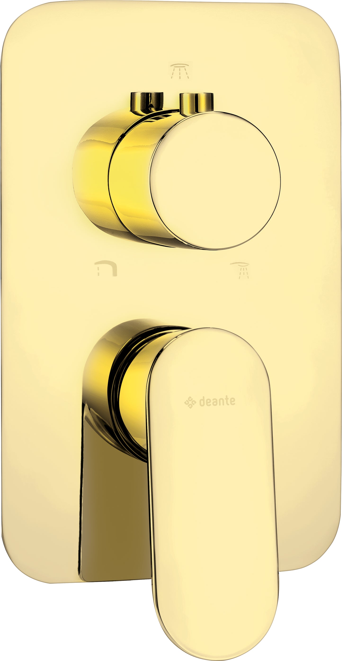 Deante ALPINIA Unterputz Duscharmatur für Mischbox Gold
