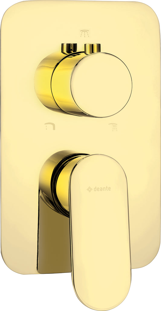 Deante ALPINIA Unterputz Duscharmatur für Mischbox Gold