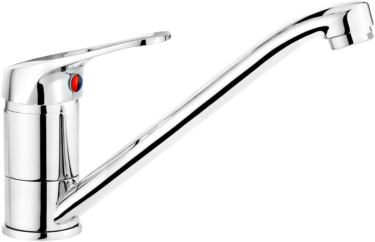 Deante LOBO Einhebel-Spültischarmatur mit schwenkbarem Auslauf Chrom