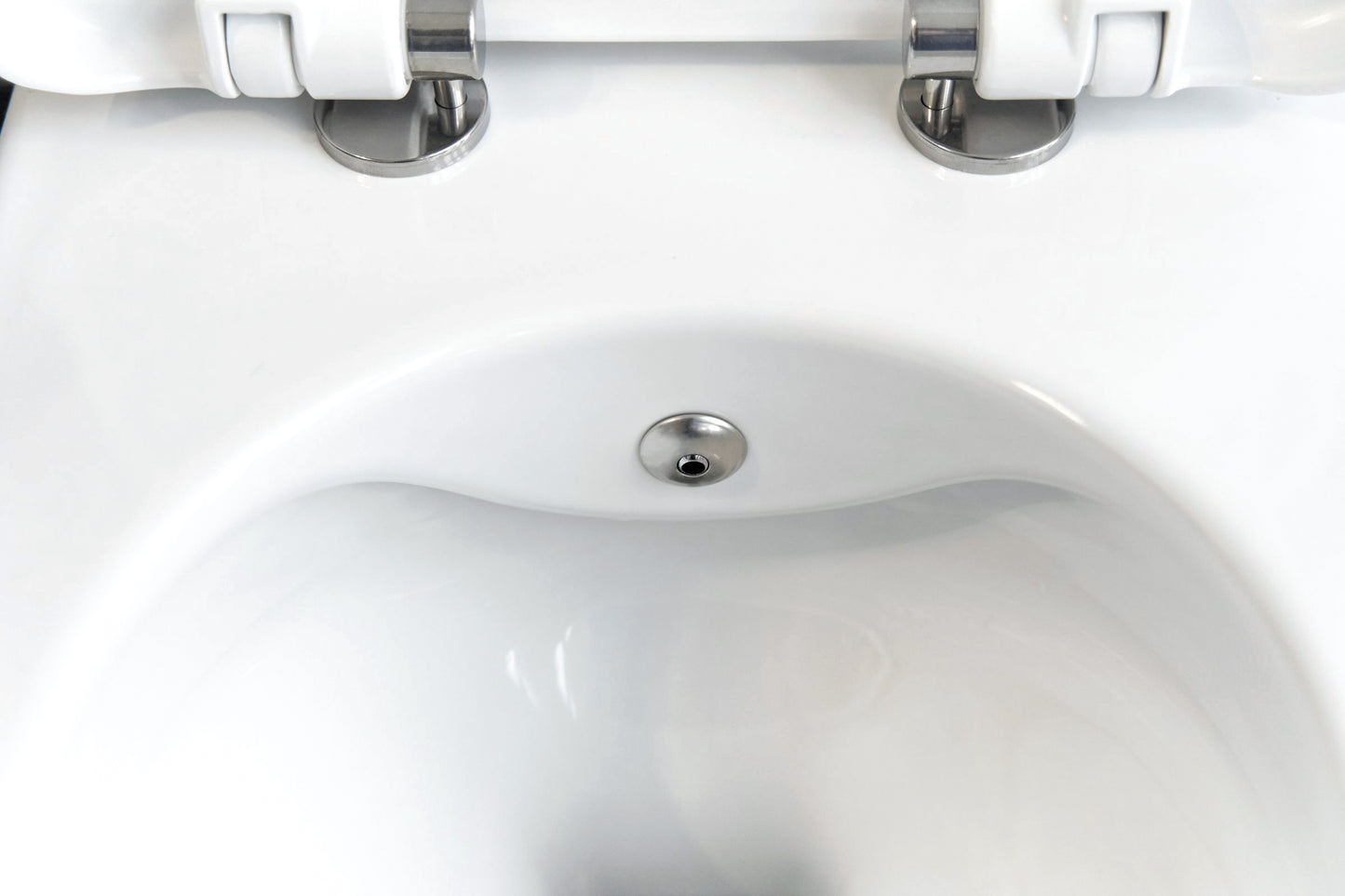 Deante PEONIA Wand-WC Bidetfunkton mit Mischarmatur spülrandlos mit Sitz Weiß-Chrom