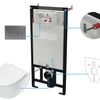Deante PEONIA Unterputz-WC-Set mit Vorwandelement (6-in-1) Weiß-Titanium