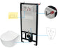 Deante PEONIA Unterputz-WC-Set mit Vorwandelement (6-in-1) Weiß-Gold