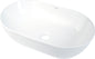 Deante PEONIA Keramik-Aufsatzwaschtisch Oval 50 x 30 cm Weiß