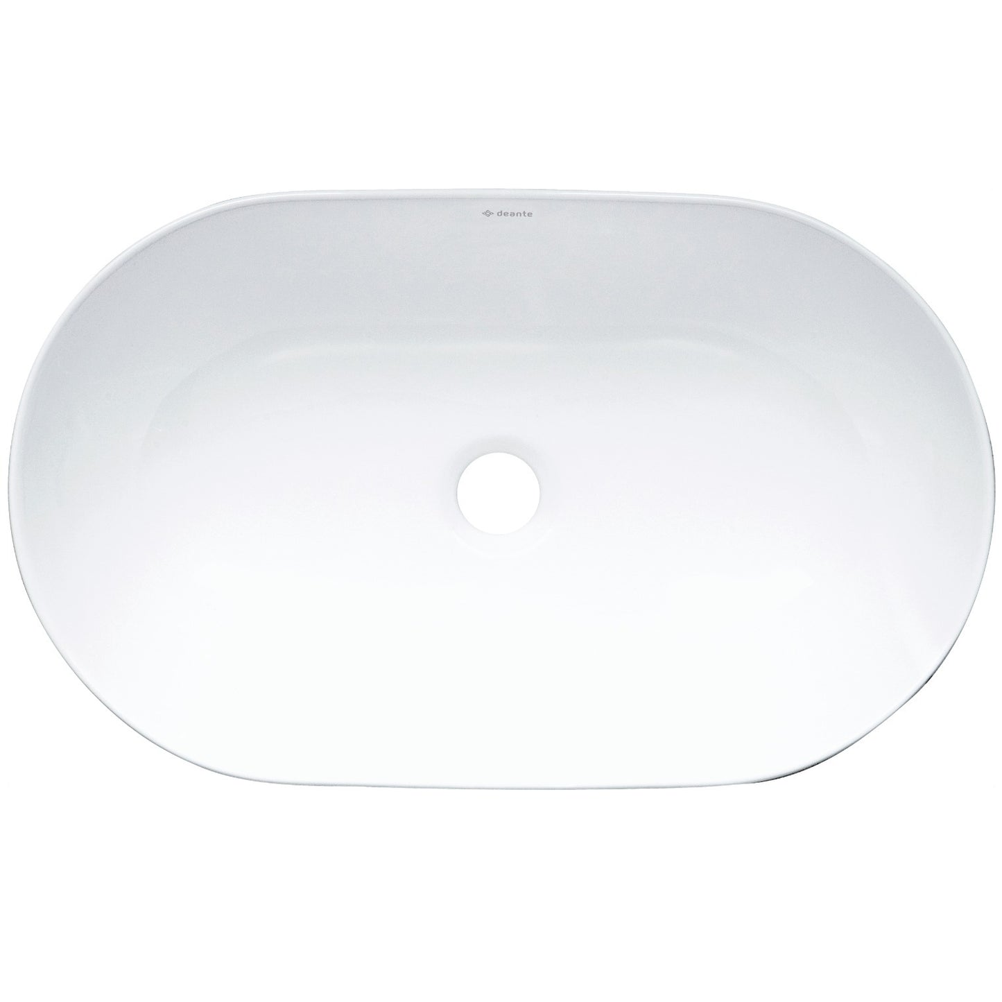 Deante PEONIA Keramik-Aufsatzwaschtisch Oval 50 x 30 cm Weiß