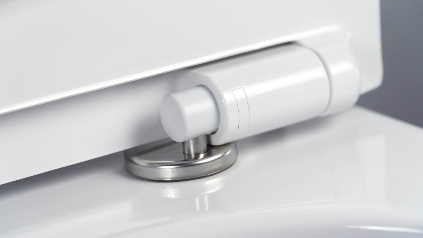 Deante PEONIA Wand-WC spülrandlos antibakteriell mit WC-Sitz Weiß