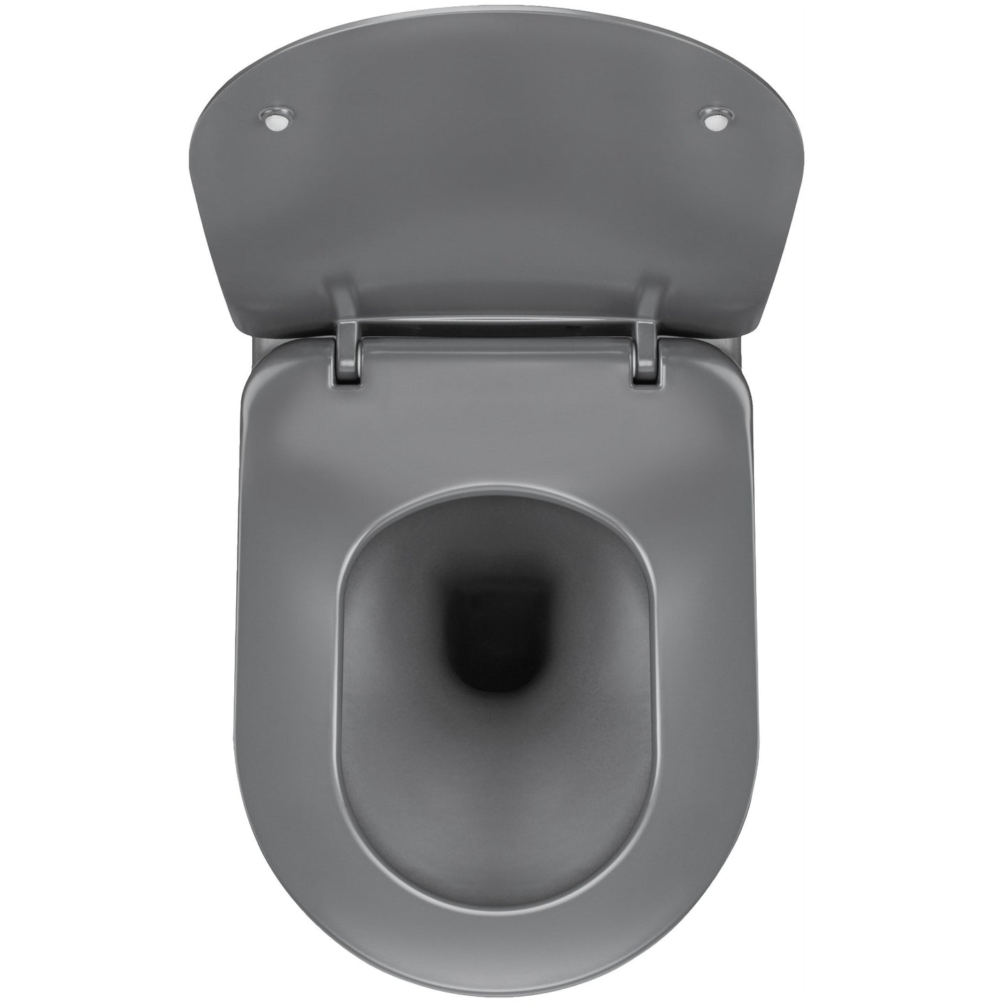 Deante PEONIA Wand-WC spülrandlos antibakteriell mit WC-Sitz Anthrazit-Titanium