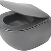 Deante PEONIA Wand-WC spülrandlos antibakteriell mit WC-Sitz Anthrazit-Titanium