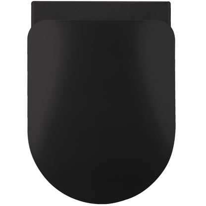Deante PEONIA WC-Sitz Toilettendeckel Slim mit Absenkautomatik Schwarz