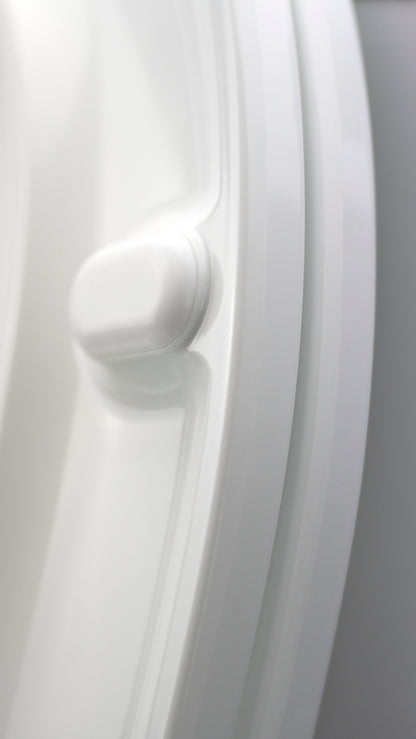 Deante JASMIN Stand-WC Tiefspüler spülrandlos mit Sitz und Spülkasten Weiß