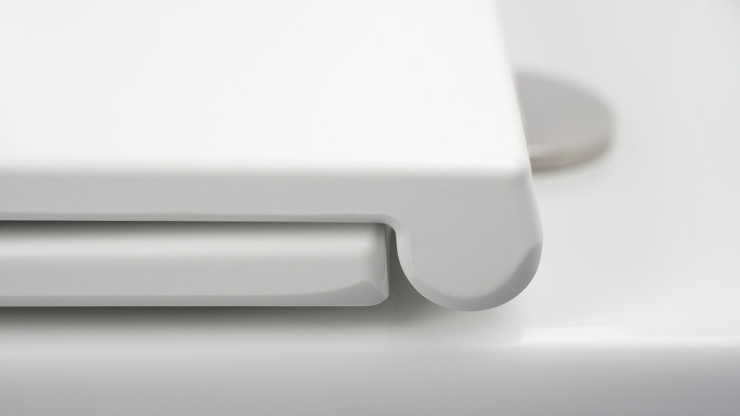 Deante JASMIN Stand-WC Tiefspüler spülrandlos mit Sitz und Spülkasten Weiß