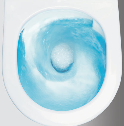 Deante JASMIN Wand-WC mit WC-Sitz spülrandlos mit Wirbelspülung Weiß