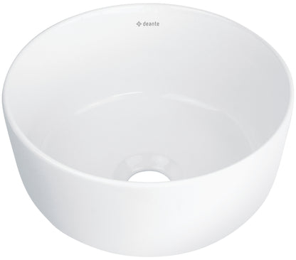 Deante JASMIN Aufsatzwaschbecken aus Keramik rund Ø 28 cm Weiß