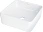 Deante JASMIN Aufsatzwaschbecken aus Keramik quadratisch 34,5 cm Weiß