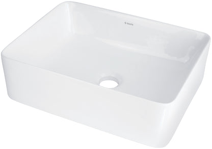 Deante JASMIN Aufsatzwaschbecken aus Keramik 40 x 30 cm Weiß