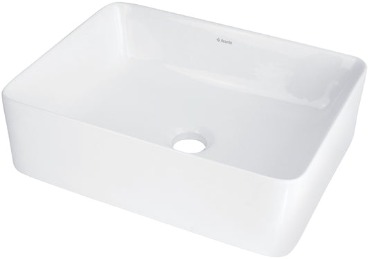 Deante JASMIN Aufsatzwaschbecken aus Keramik 40 x 30 cm Weiß
