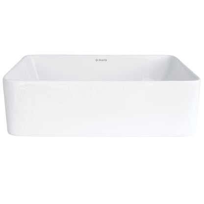 Deante JASMIN Aufsatzwaschbecken aus Keramik 40 x 30 cm Weiß