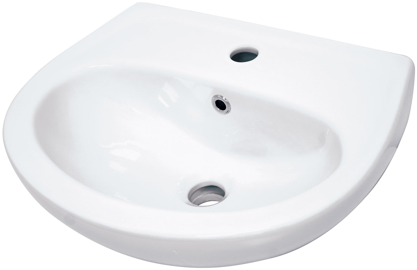 Deante JASMIN Waschbecken zur Wandmontage 45,7 x 36,4 cm Weiß