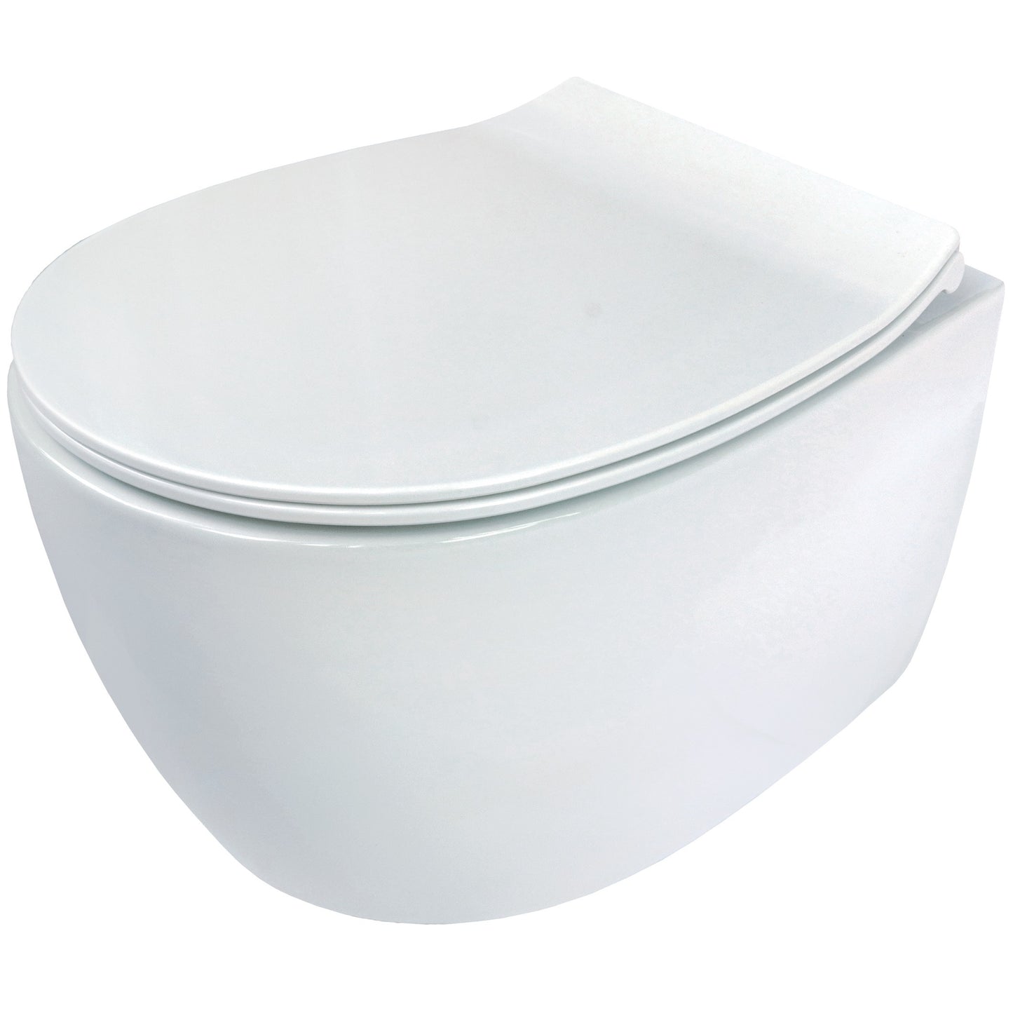 Deante SILIA Wand-WC inklusive WC-Sitz spülrandlos Weiß