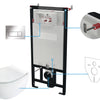 Deante SILIA Unterputz-WC-Set mit Vorwandelement (6-in-1) Weiß-Chrom