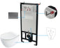 Deante SILIA Unterputz-WC-Set mit Vorwandelement (6-in-1) Weiß-Titanium