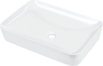 Deante TESS Design-Aufsatzwaschtisch rechteckig 60 x 40 cm Weiß