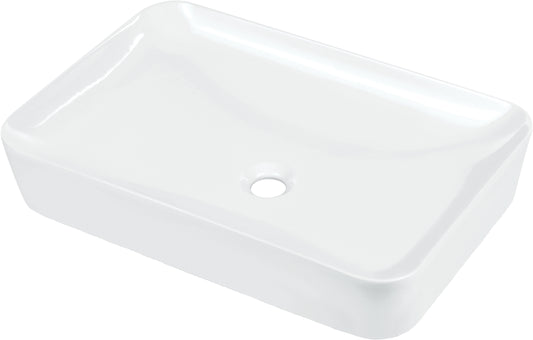 Deante TESS Design-Aufsatzwaschtisch rechteckig 60 x 40 cm Weiß