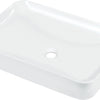 Deante TESS Design-Aufsatzwaschtisch rechteckig 60 x 40 cm Weiß